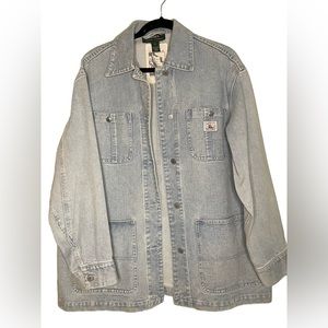 LAUREN RALPH LAUREN| Denim Barn Chore Jacket Oversized Small